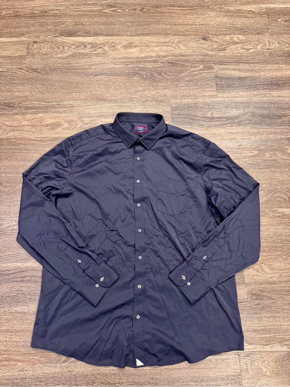 UNTUCKit Gironde Performance Shirt XXL Tall Navy Stretch Button Down 40349